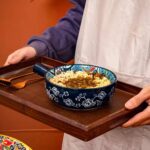 Handcrafted Ceramic Bowl with Handle - Image 5