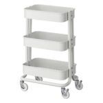 3-Tier Kitchen Trolley - White
