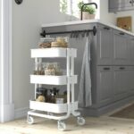 3-Tier Kitchen Trolley - White - Image 2