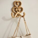 Designed Clothes Hanger – Ornate Golden Wall Hook - Image 2