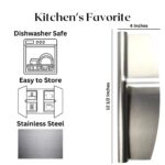 Stainless-Steel Pizza Cutter 12.5in Pizza Slicer - Image 2