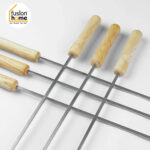 Stainless Steel BBQ Skewers Square 5mm (Pack of 6 Pcs) - Image 5