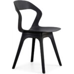 Open Back Design Chair Set Of 2 - Black - Image 2