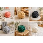 Sphere Knot Plush Ball Cushion - Image 2