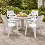 Plastic Garden Armchair Giunone Set Of 2 – White - Image 2
