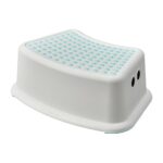 Kids Anti-Slip Step Stool - White/Turquoise