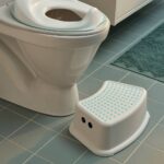 Kids Anti-Slip Step Stool - White/Turquoise - Image 3