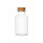 Danny Home 300ml Clear Glass Storage Bottle with Cork Seal