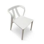 Stackable Plastic Chair Set Of 2 – White