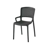 Modern Armrest Dining Chair ? Black