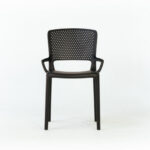 Modern Armrest Dining Chair ? Black - Image 2