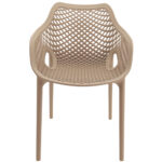 Modern Armrest Chair - Beige