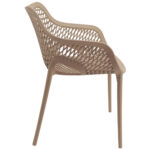 Modern Armrest Chair - Beige - Image 3