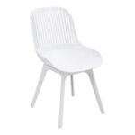 Modern Lounge Armless Chair Set Of 2 - White - Image 2