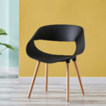Premium Designer Lounge Chair Set Of 2 - White/Black - Image 5