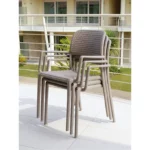 Stackable Outdoor Dining Arm Chair - Image 2
