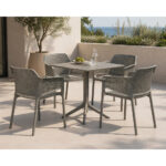 Net Chair Turtle Dove Grey (Set of 4) - Image 2