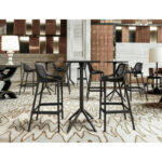 Ventilated Design Bar Stool Set Of 2 – Black - Image 3