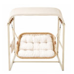 Rattan Hanging Swing Chair with Stand - Image 2