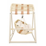 Rattan Hanging Swing Chair with Stand - Image 4