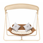 Wicker Hanging Swing Chair with Stand