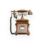 Classic Wooden Vintage Telephone - Retro Dial Design