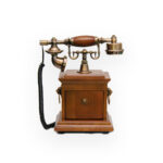 Classic Wooden Vintage Telephone - Retro Dial Design - Image 3