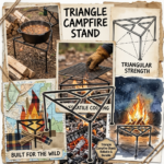 Triangle Campfire Stand 8.5 Inch - Image 3
