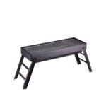 Folding Outdoor Barbecue Grill With Coal Drawer