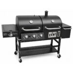 Gas & Charcoal Grill w/ Offset Smoker