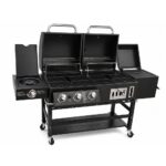 Gas & Charcoal Grill w/ Offset Smoker - Image 2