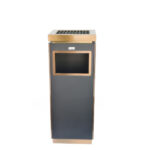 Modern Lobby Trash Bin with Ashtray Top