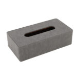 PU Leather Tissue Box - Solid Finish