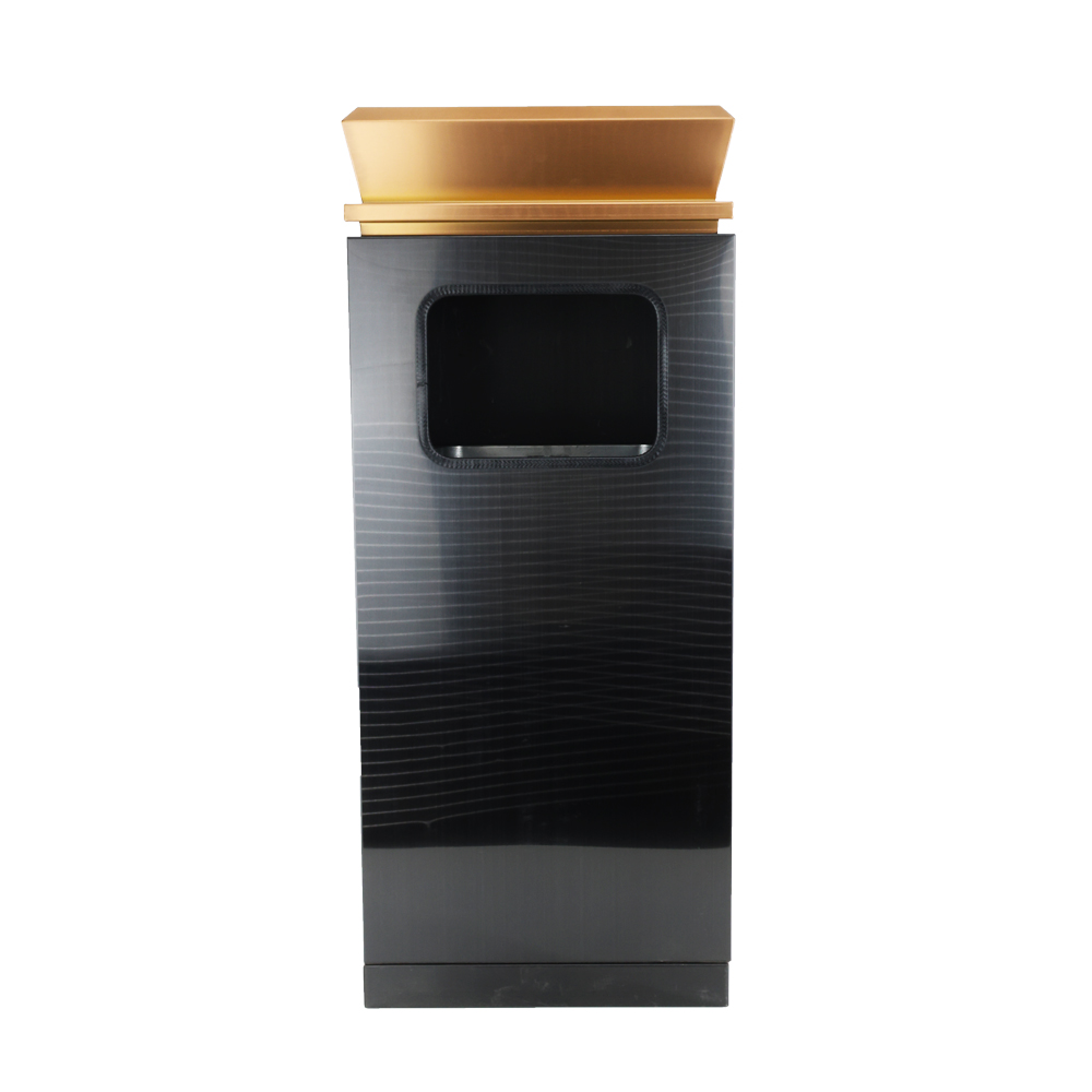 OSM-2099-1 Modern Indoor Trash Bin with Removable Ashtray Lid - Image 1