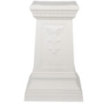 Decorative Pedestal Planter - White (PP Plastic)