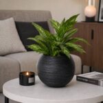 Textured Round Flower Pot (PP Plastic) - Image 3
