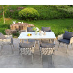 Outdoor Dining Table Set - 6 Seater