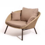 Outdoor Lounge Sofa Set with Ottomans & Table - Image 2