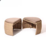 Outdoor Lounge Sofa Set with Ottomans & Table - Image 3
