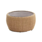 Outdoor Lounge Sofa Set with Ottomans & Table - Image 4