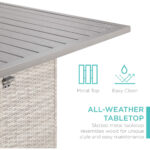Outdoor Bar Dining Set - 4 Seater - Image 4