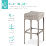 Outdoor Bar Dining Set - 4 Seater - Image 5
