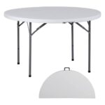 Round Folding Table - PP Top with Iron Frame 6ft