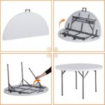 Round Folding Table - PP Top with Iron Frame 4ft - Image 2