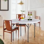 Round Folding Table - PP Top with Iron Frame 4ft - Image 3