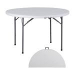 Round Folding Table - PP Top with Iron Frame 4ft