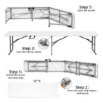 Rectangular Folding Table - PP Top with Iron Frame 6 Feet - Image 3