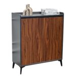 Modern MDF Wood Finish Storage Cabinet - Image 2