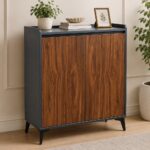 Modern MDF Wood Finish Storage Cabinet - Image 6