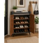 Modern MDF Wood Finish Storage Cabinet - Image 3